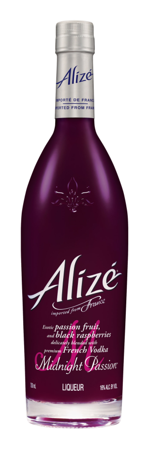 Alize Midnight Passion Liqueur 750ML, Black Raspberry and Passion Fruit in a French Vodka Base