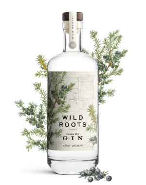 Wild Roots London Dry Gin 92 Proof 750ML, Juniper-Forward Oregon Spring Water Gin With Classic Botanicals