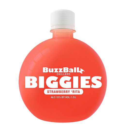 Buzzballz Biggies Strawberry Rita Wine Based Cocktail 1.75L