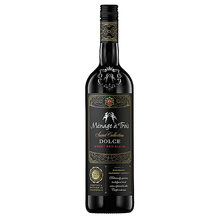 MENAGE A TROIS DOLCE SWEET RED BLEND SWEET COLLECTION CALIFORNIA 750ML