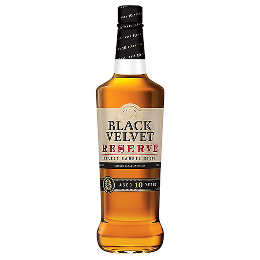Black Velvet Canadian Whisky Reserve Select Stock 10 Yr 80 750ML