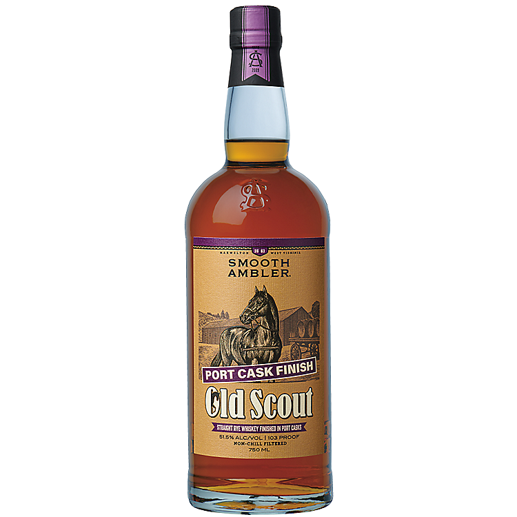 SMOOTH AMBLER STRAIGHT RYE WHISKEY OLD SCOUT RYE PORT CASK FINISH 103 750ML