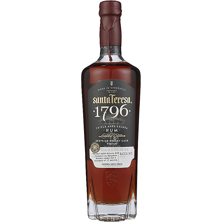 SANTA TERESA DARK RUM 1796 TRIPLE AGED SOLERA LIMITED EDITION 80 750ML