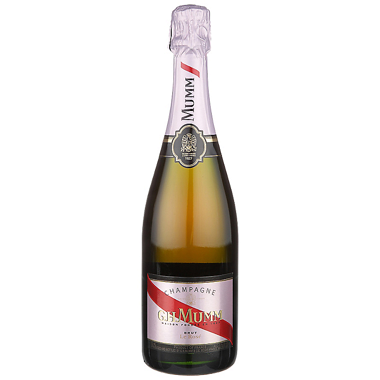 G.H. MUMM CHAMPAGNE BRUT ROSE CORDON ROSE 750ML