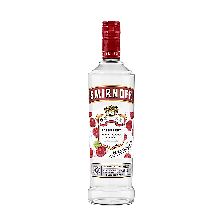 SMIRNOFF VODKA RASPBERRY FLAVORED 60 750ML