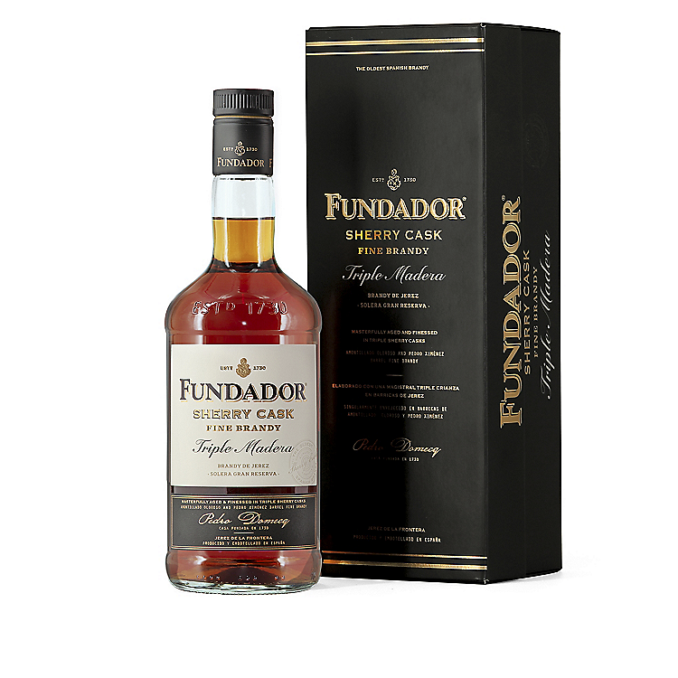 FUNDADOR BRANDY DE JEREZ SOLERA GRAN RESERVA TRIPLE MADERA SHERRY CASK 80 750ML
