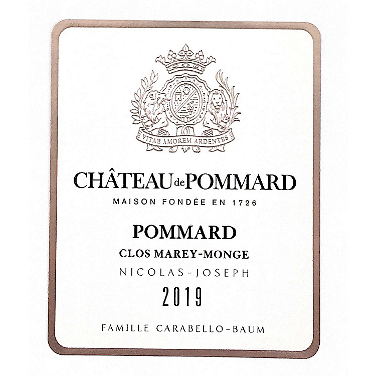 CHATEAU DE POMMARD NICOLAS-JOSEPH 2019 750ML