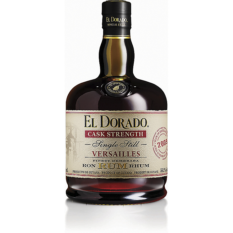 EL DORADO AGED RUM CASK STRENGTH SINGLE STILL VERSAILLES 12 YR 112.4 750ML
