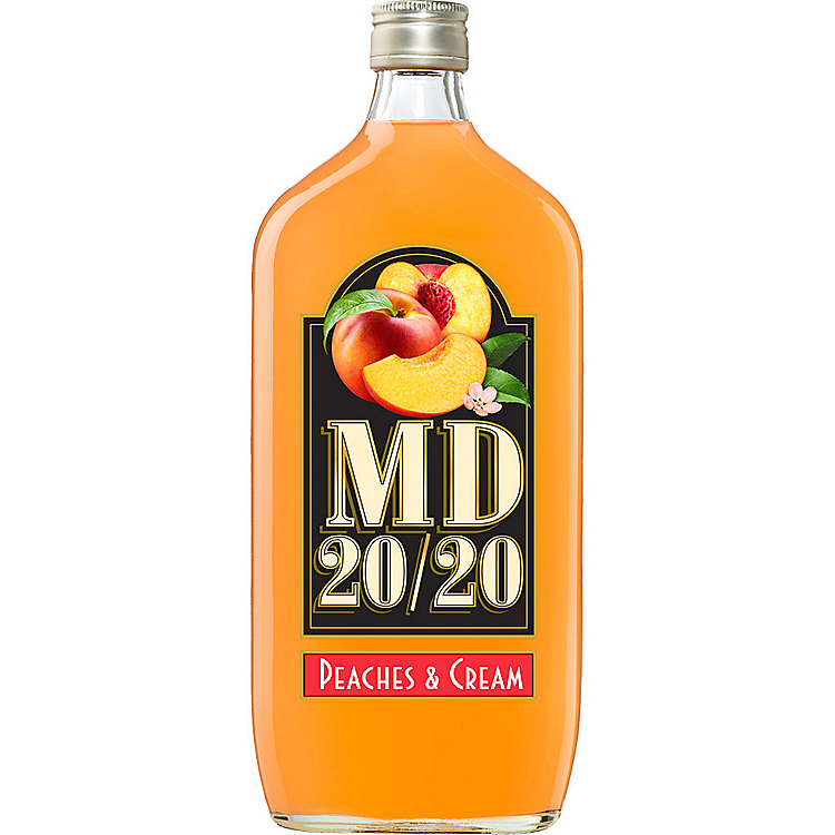 MD 20/20 PEACHES & CREAM FLAVORED WINE 750ML