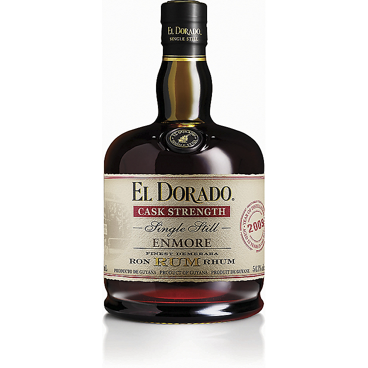 EL DORADO AGED RUM CASK STRENGTH SINGLE STILL ENMORE 12 YR 108.6 750ML