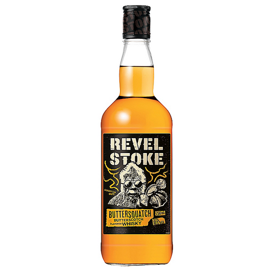 Revel Stoke Butterscotch Buttersquatch Flavored Whiskey 750ML, Buttery Brown Sugar and Vanilla
