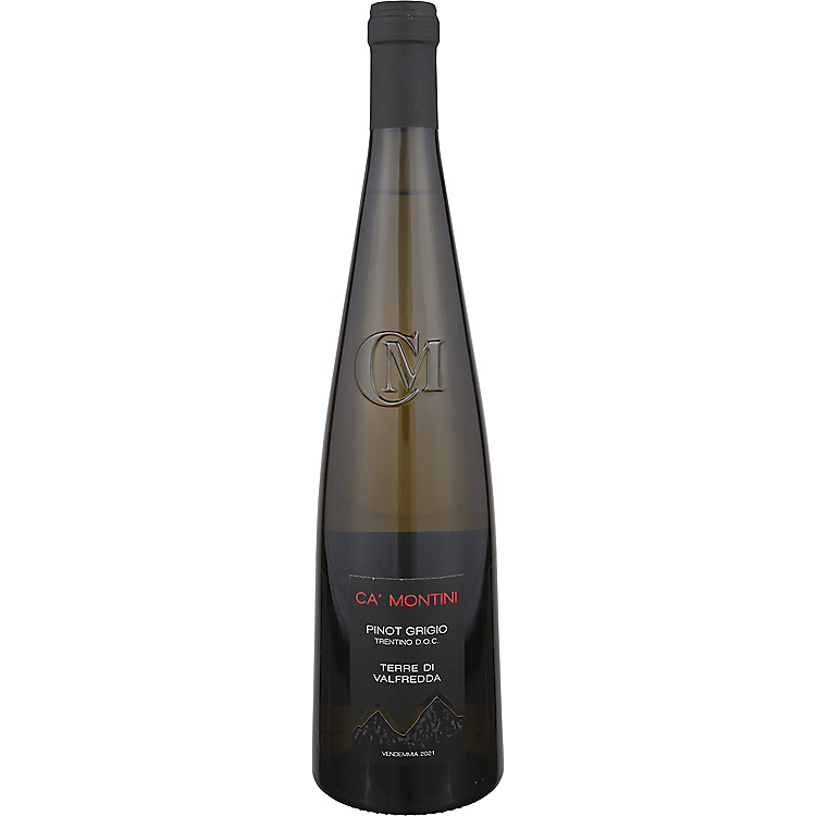 CA'MONTINI PINOT GRIGIO TERRE DI VALFREDDA TRENTINO 2021 750ML