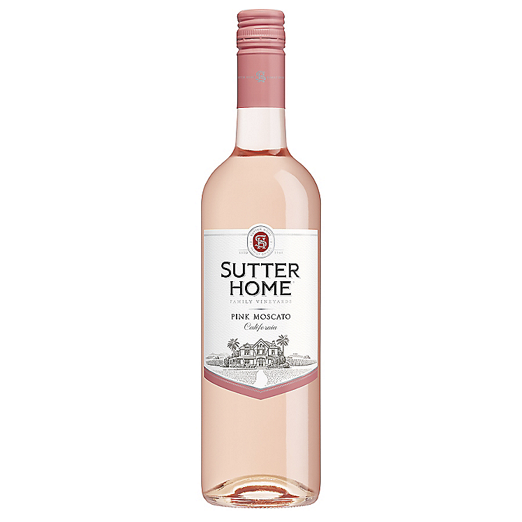 SUTTER HOME PINK MOSCATO CALIFORNIA 750ML