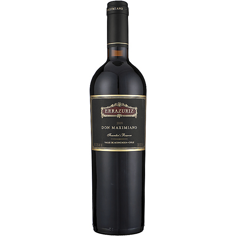 ERRAZURIZ DON MAXIMIANO FOUNDERS RESERVE ACONCAGUA VALLEY 2018 750ML