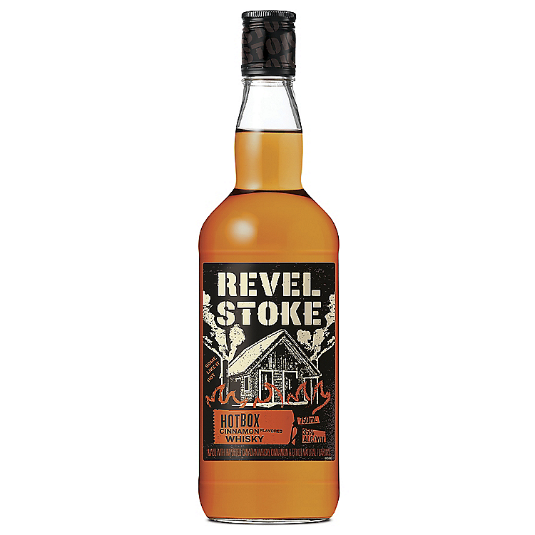 REVEL STOKE CINNAMON FLAVORED WHISKY HOT BOX 70 750ML