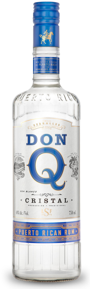 Don Q Cristal Rum 750ML, Puerto Rico's Smooth, Mixable White Rum