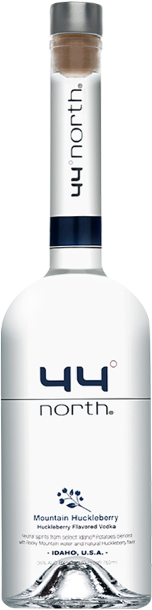 44 North Mountain Huckleberry Vodka 70 Proof 750ML, Idaho Potato Vodka Infused With Natural Huckleberries
