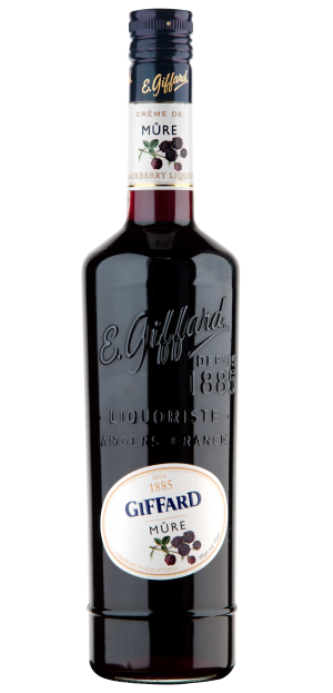 Giffard Creme de Mure Blackberry Liqueur 750ML, Wild French Blackberries in a Glass