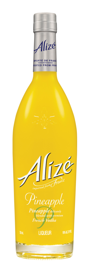 Alize Pineapple Liqueur 750ML, Ripe Pineapple and Passion Fruit in a Premium French Vodka