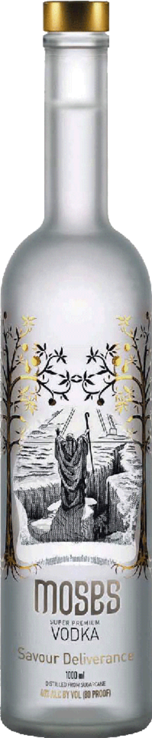 Moses Kosher Vodka 80 Proof 750ML, Finland's Ultra-Premium Year-Round Certified Kosher Vodka