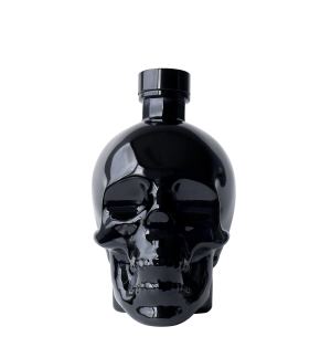 Crystal Head Onyx Vodka 80 Proof 750ML, Blue Agave Vodka Filtered Through Herkimer Diamonds