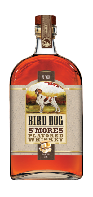 Bird Dog S'mores Flavored Whiskey 750ML, Chocolate, Marshmallow, and Graham in a Glass